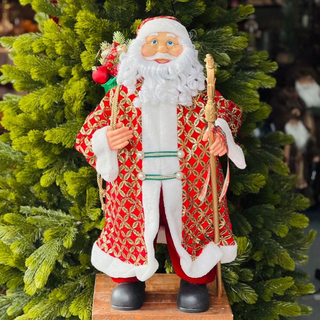 Papai Noel com Cajado | 80cm