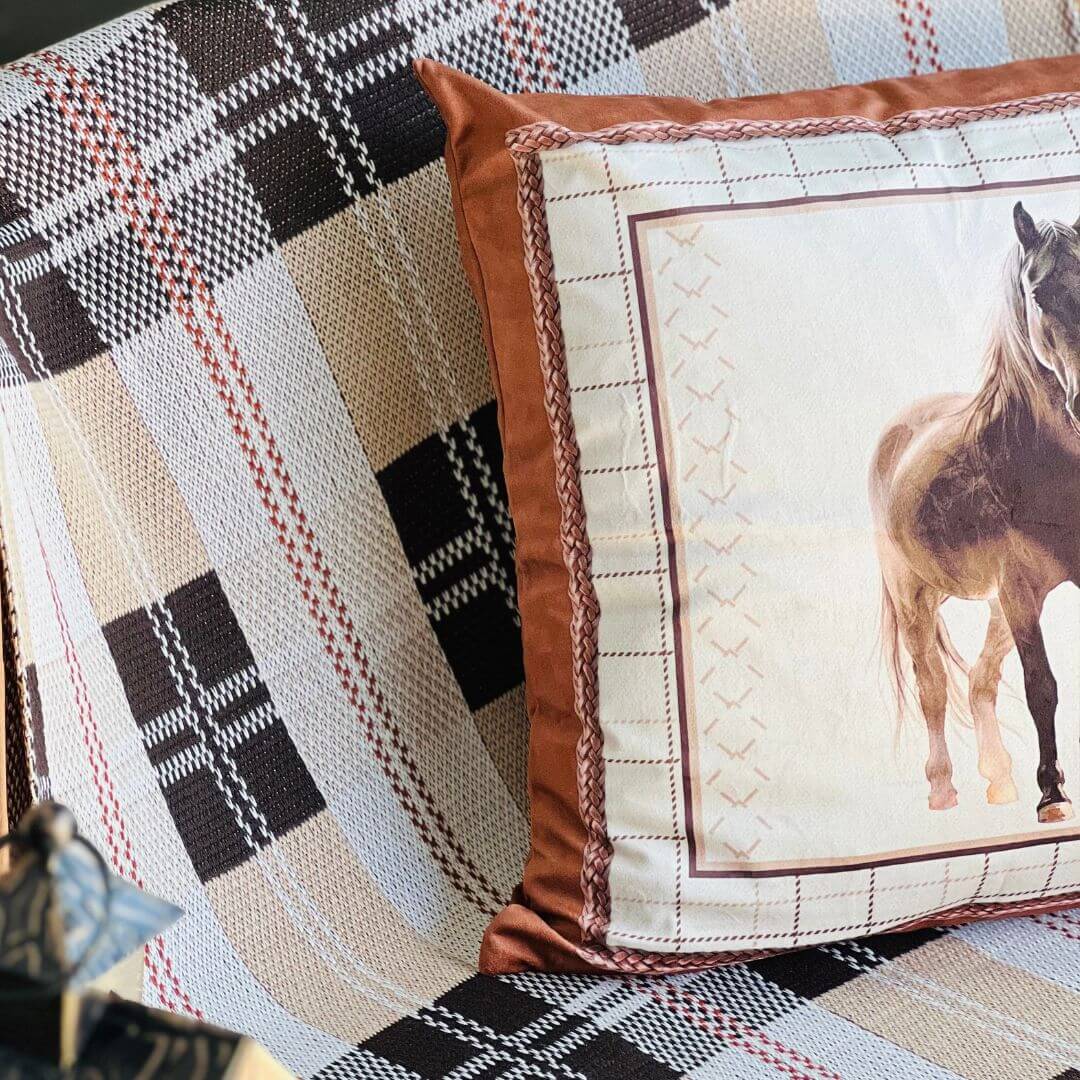 Capa Almofada Cavalo (Coleção Equestre) - 50cm