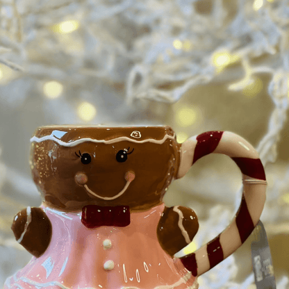 Caneca Natalina Ginger Menina - 11,79cm