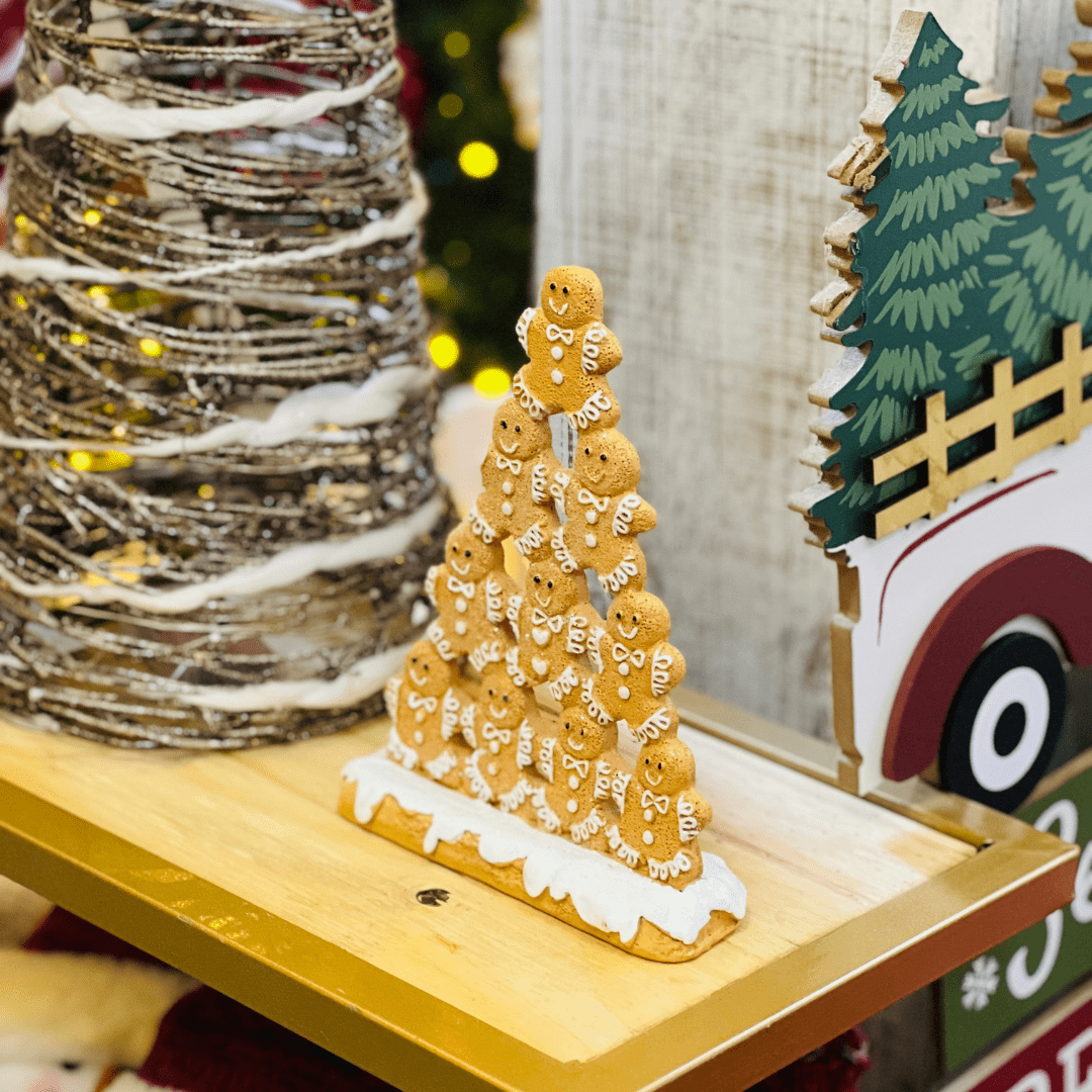 Piramide de Gingerbread de Resina 20cm