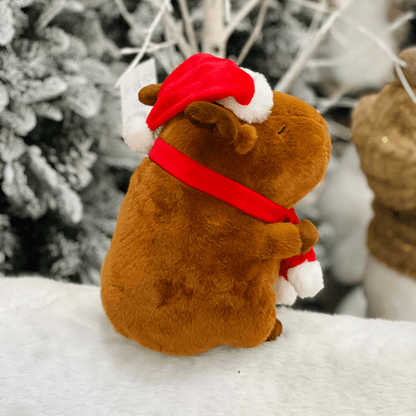 Capivara Natalina de Pelúcia 28cm