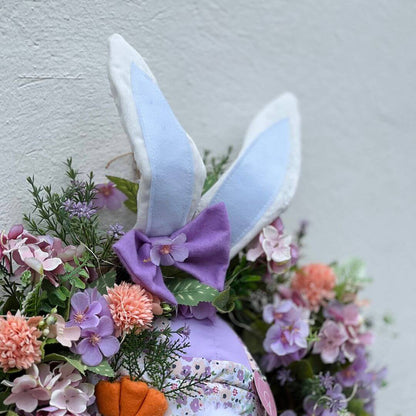 Guirlanda de Páscoa Perninha Floral Lilás - 60cm
