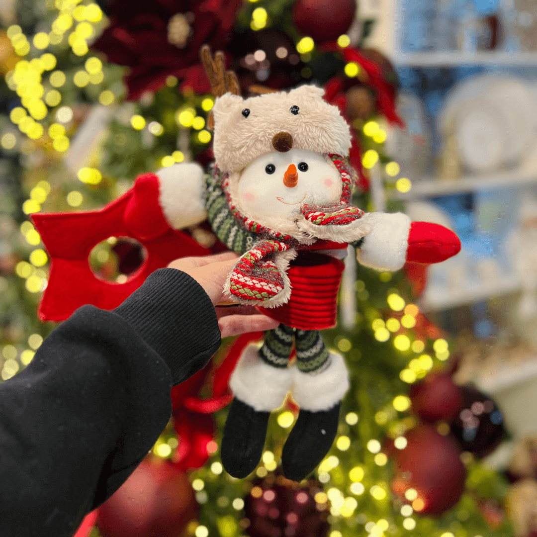 Boneco de Neve Natalino Mola para Pendurar 63cm