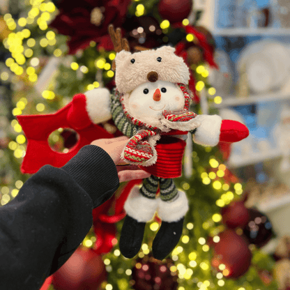 Boneco de Neve Natalino Mola para Pendurar 63cm