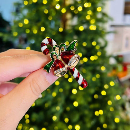 Porta Guardanapo Natal Pirulito em Metal | Kit com 4 Unidades