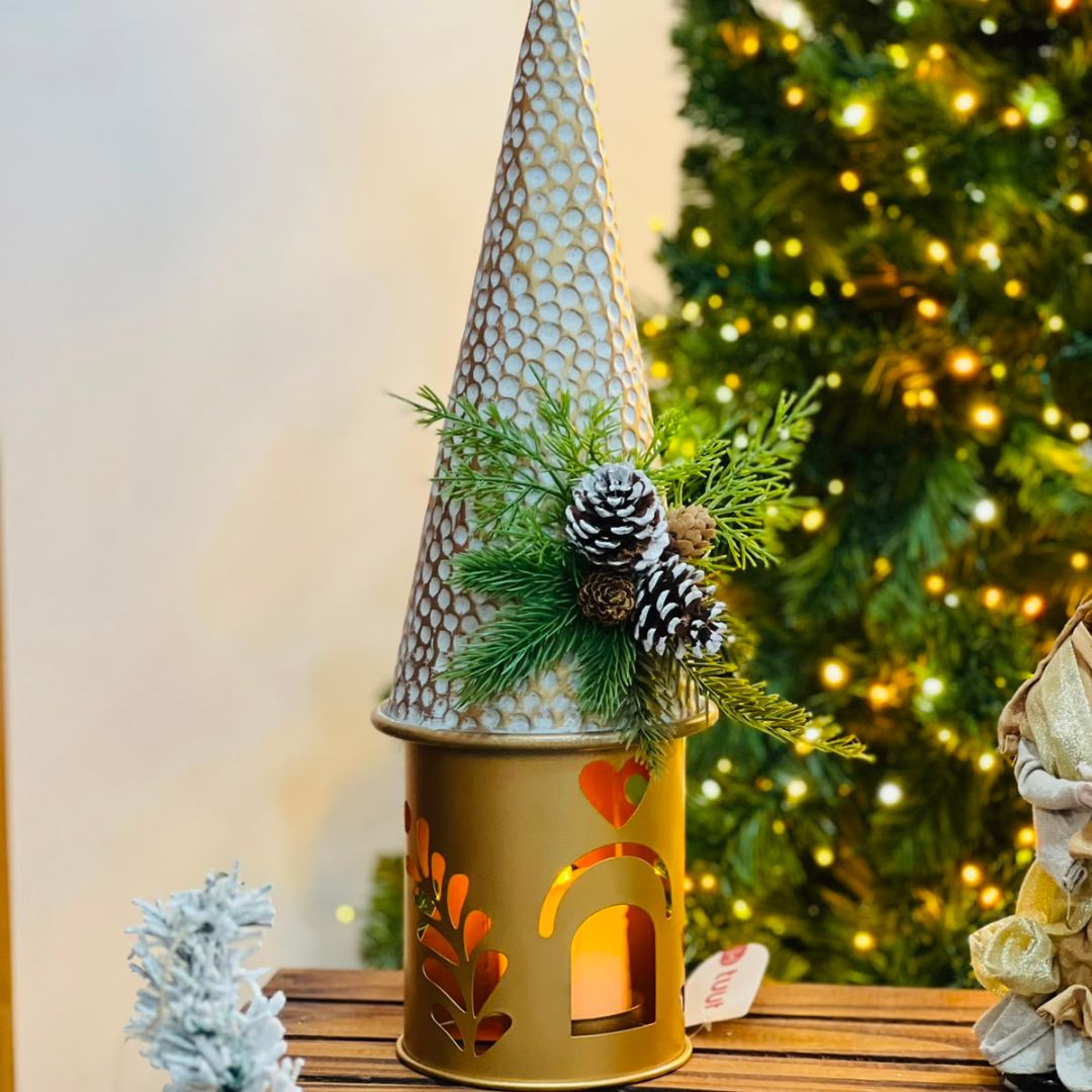 Porta-Velas Árvore em Metal - 47 cm