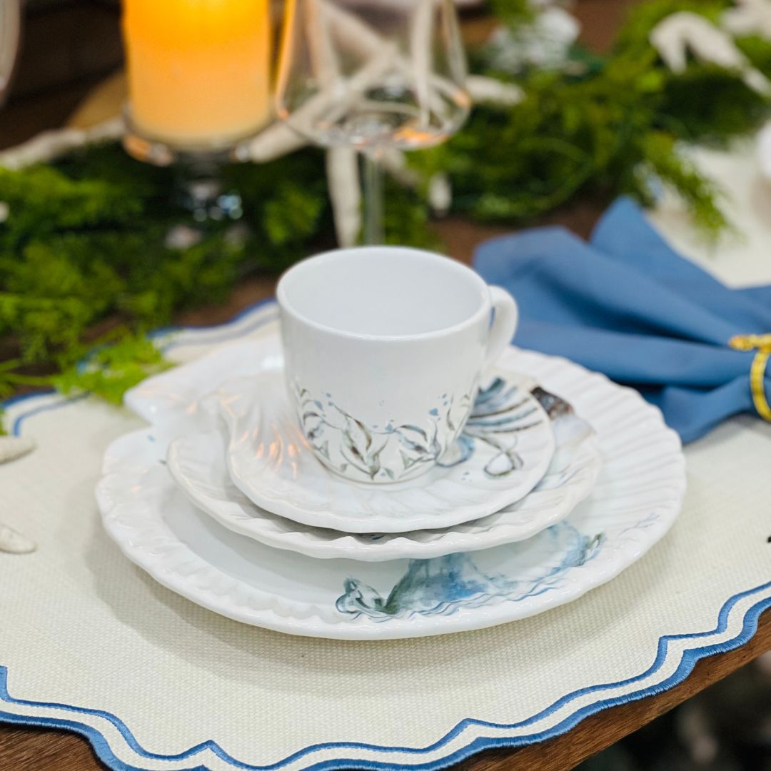 Prato Sobremesa Ocean Branco - 18,5