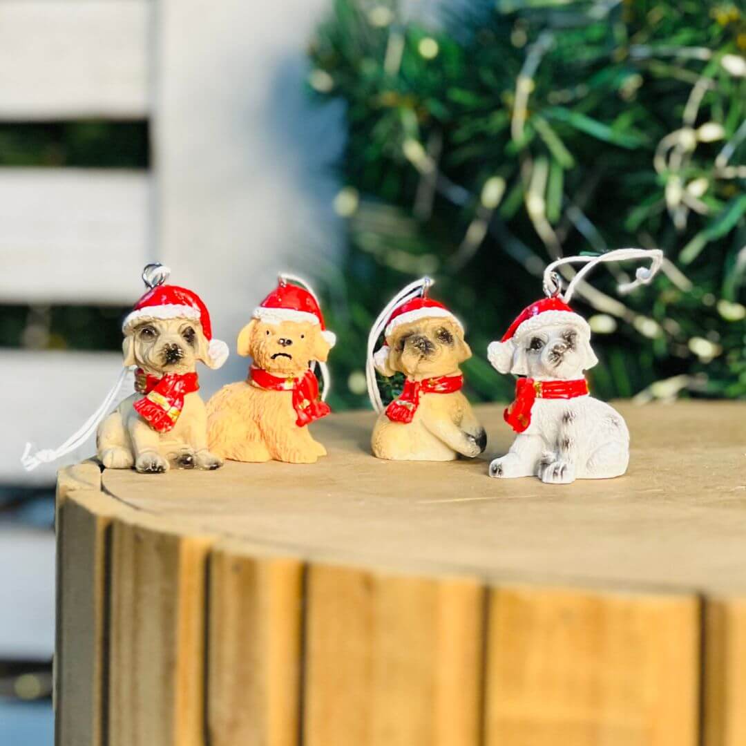 Pendurados  Cachorros Sortidos C/cachecol - 4cm