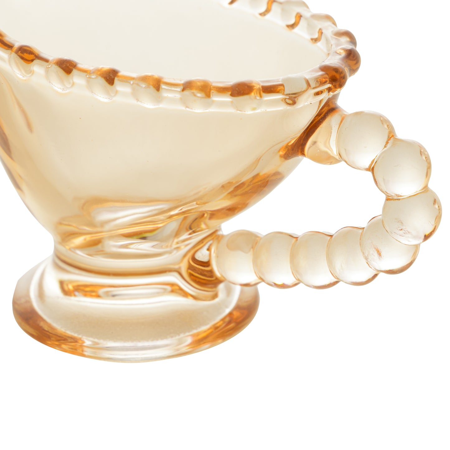 Molheira Cristal de Chumbo Pearl Ambar 9x5x6cm 40ml