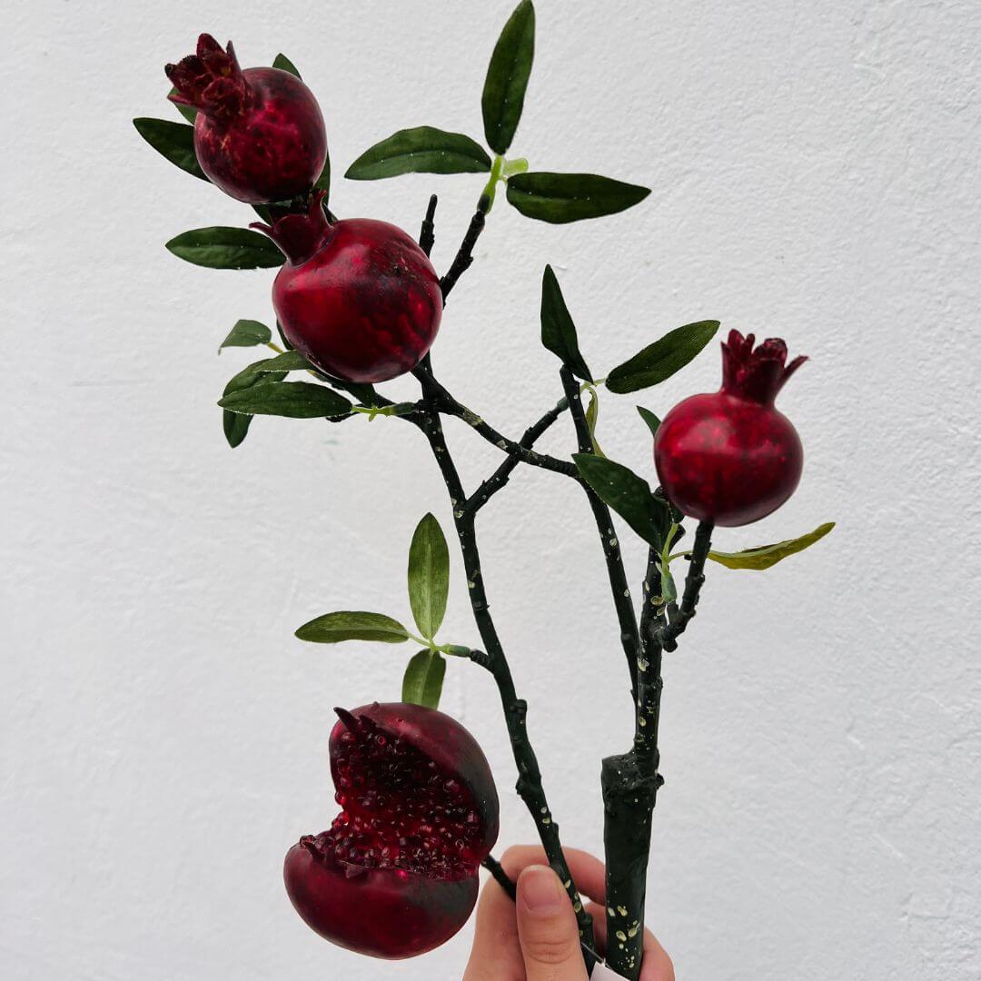 Galho Decorativo Romã – 90cm