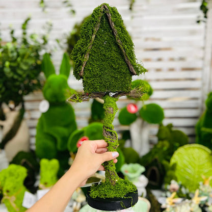 Casa de Passarinho Musgo Verde - 45cm
