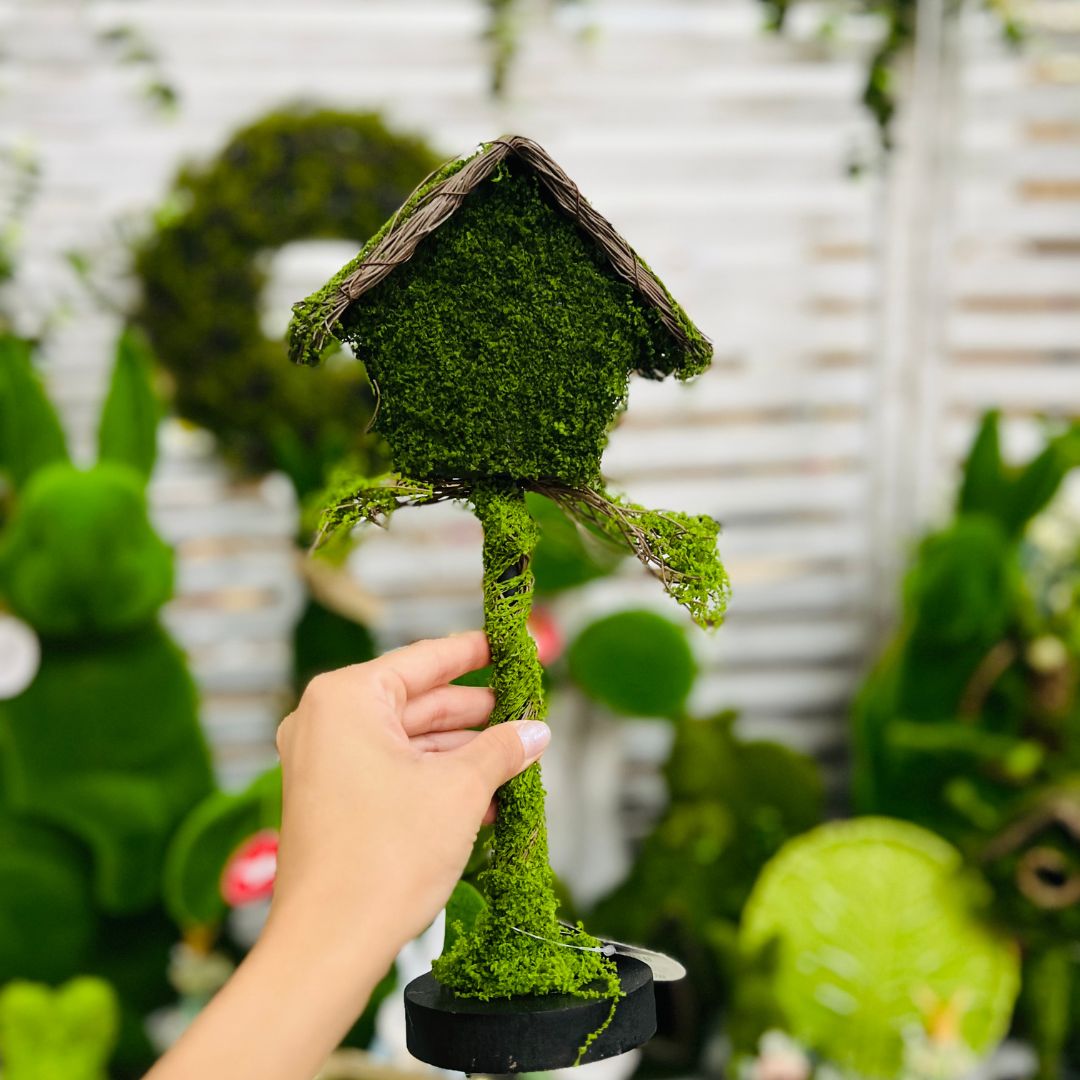 Casa de Passarinho Musgo Verde - 32cm