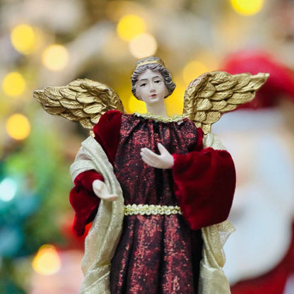 Anjo Dourado e Vinho - 25cm