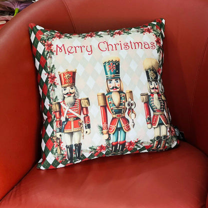 Capa de Almofada Natal Quebra-Nozes – 40x40cm