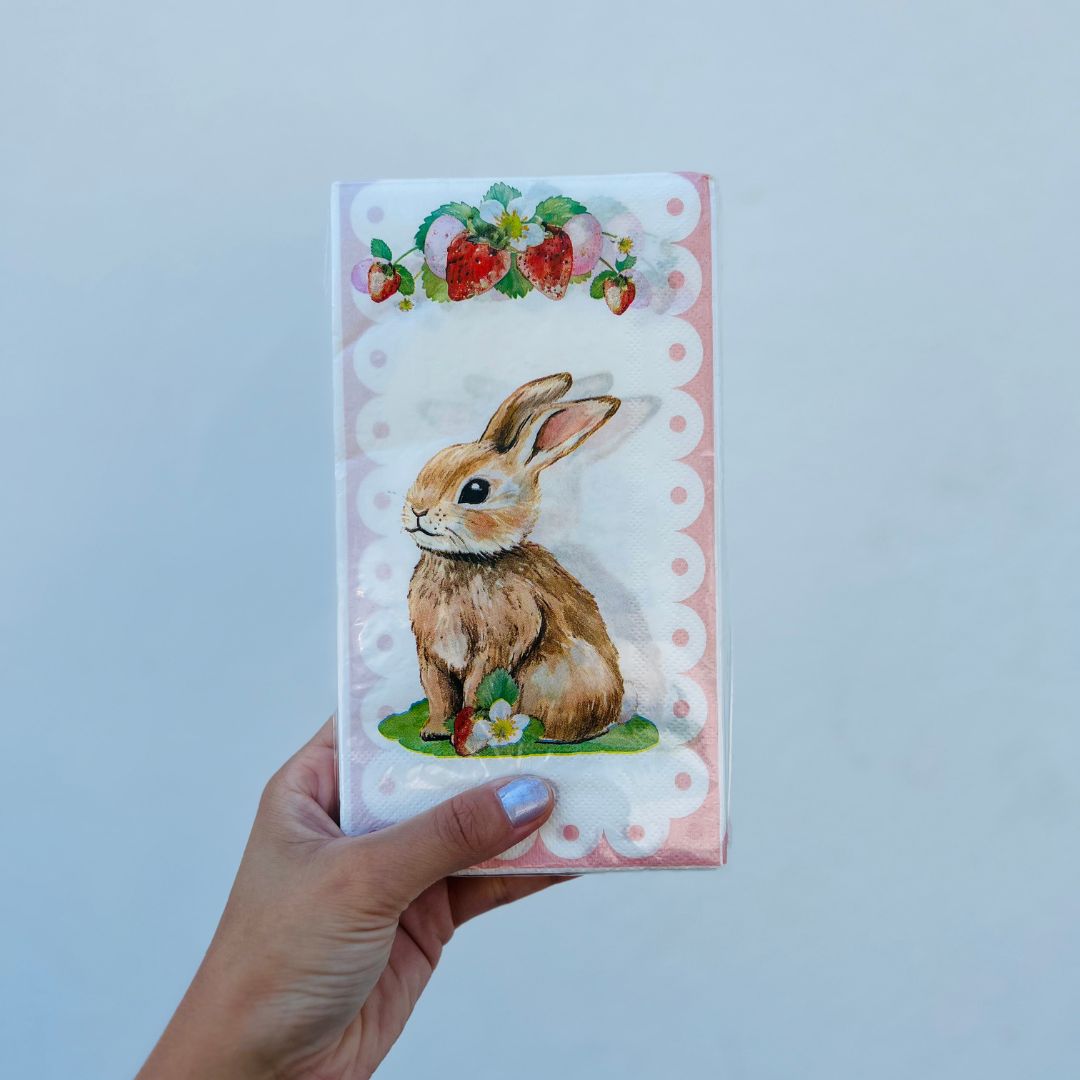 Guardanapo de Papel Morangos - 33x40cm