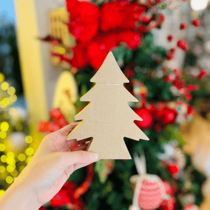 Árvore Natalina Verde de Madeira 16cm