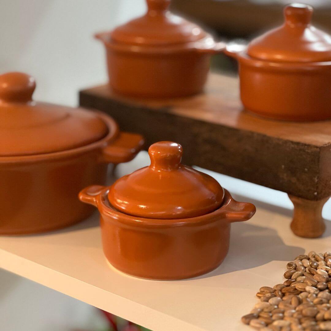 Caçarola Mini Caramelo Fosco - 10cm