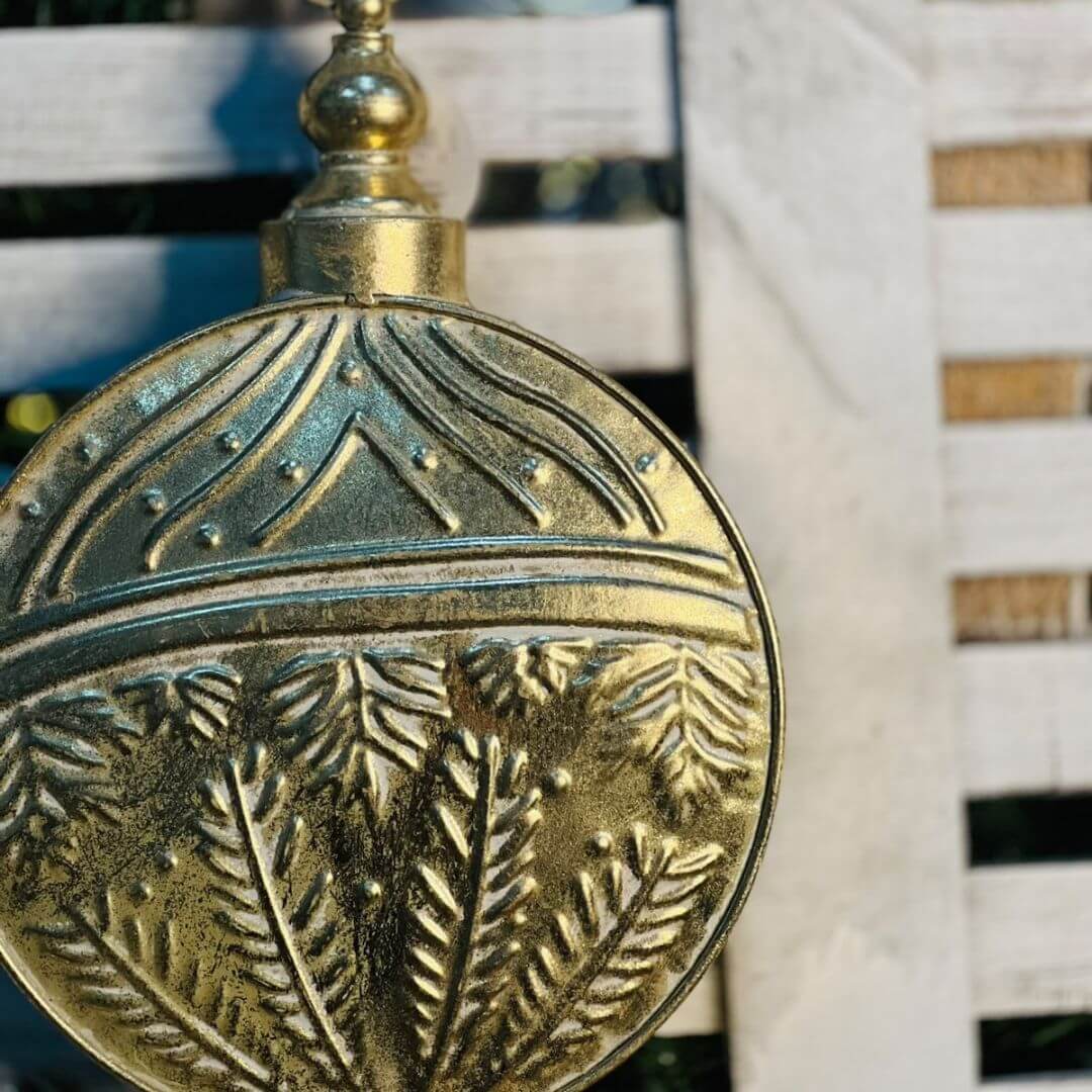 Bola Metalizado  Pendurada - 24cmx9,5cmx33cm