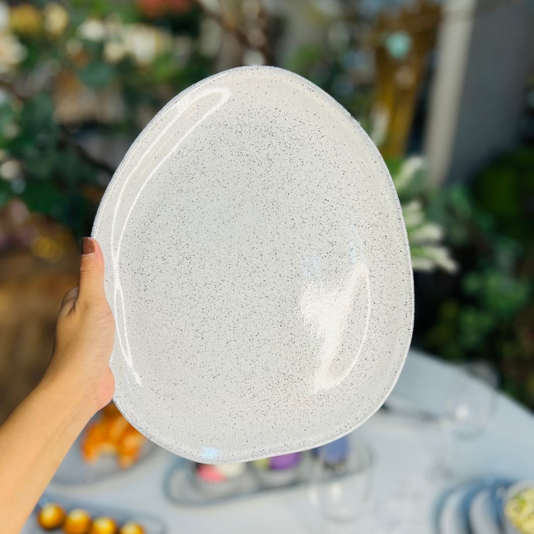 Prato Raso Oval Organico Echo 31x24x2,5cm