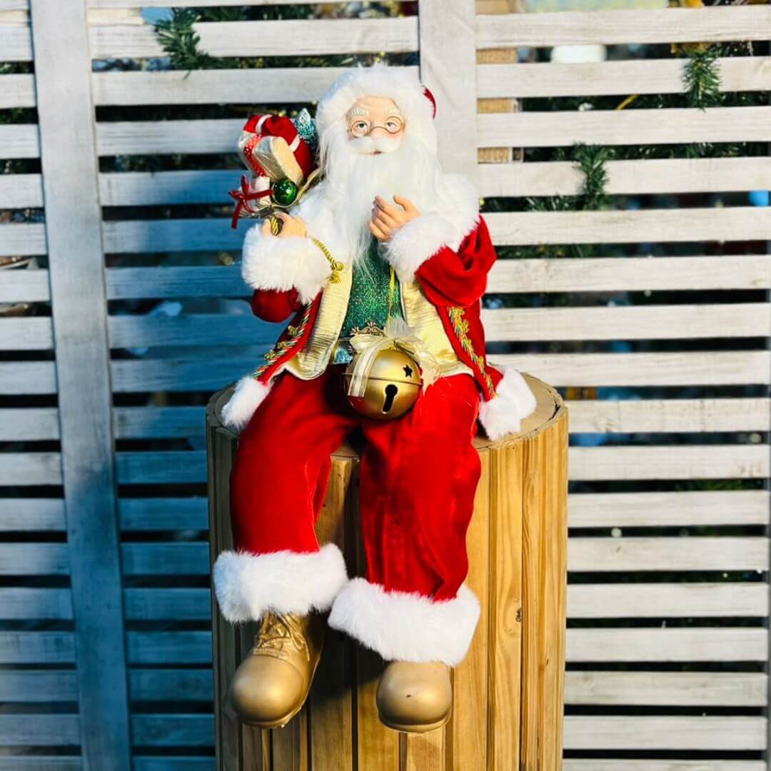 Papai Noel Natal Sentado - 60cm