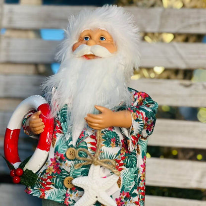 Papai Noel Praiano com Boia – 40cm