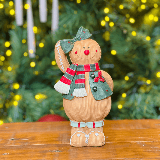 Gingerbread Natalino Mamãe de Resina 21cm