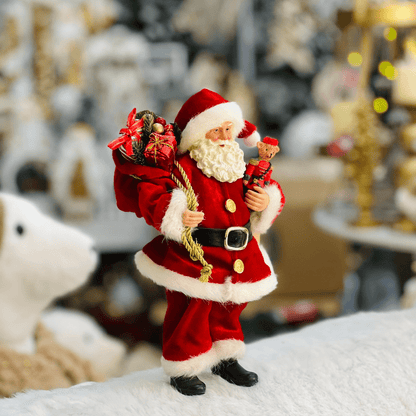 Papai Noel Colecionável Saco Presentes 30cm