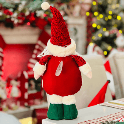 Papai Noel Em Pé Vermelho e Verde 44cm