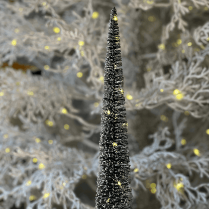 Enfeite Árvore Verde com Neve e LEDs – 40cm