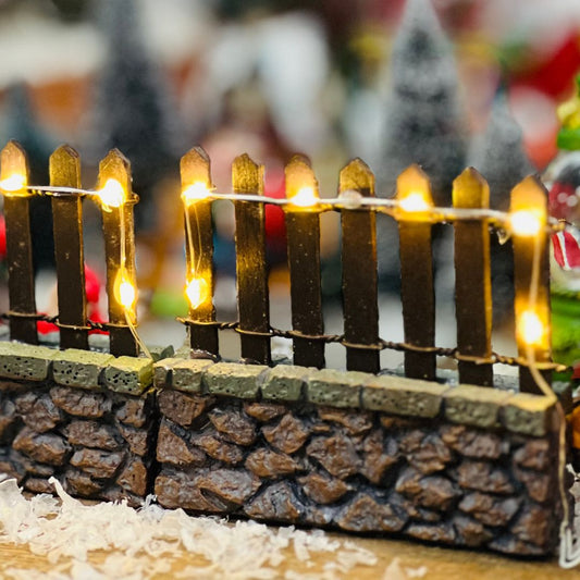 Figura de Natal - Cerca com Led 8x9x2cm