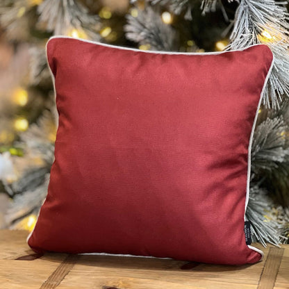 Capa Natalina Vermelha Com Cordone 43x43cm