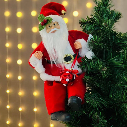Papai Noel Tradicional Sentado – 30cm