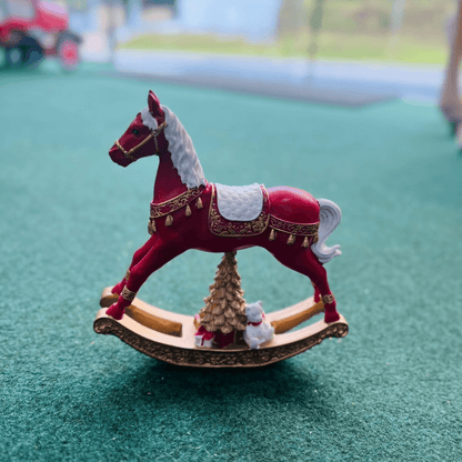 Cavalo Decorativo de Balanço com Crina – 13,5cm