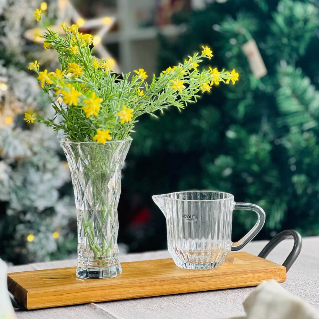 Vaso de Vidro Diamond - 8cmx15cm