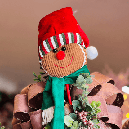 Pick Gingerbread Natalino Vermelho e Verde 64x14cm
