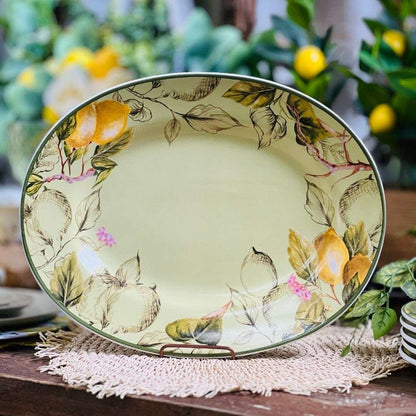 Travessa Grande Verde Toscana Limão Siciliano - 42cm