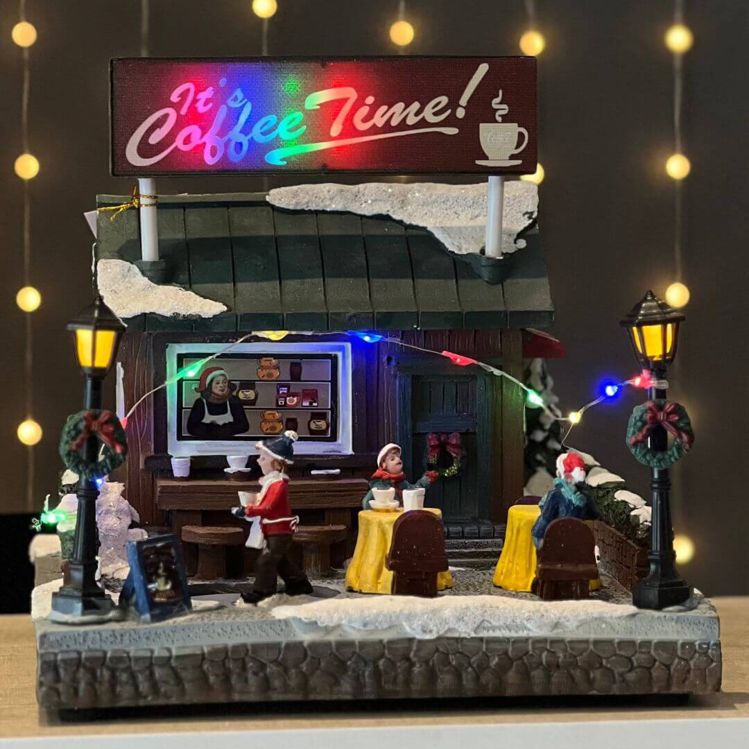 Cenário Vila Com LED E Movimento - 20cm