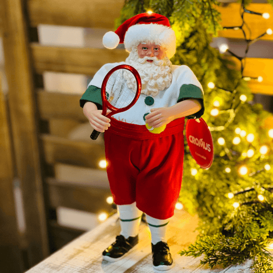 Papai Noel Tenista Decorativo – 28cm