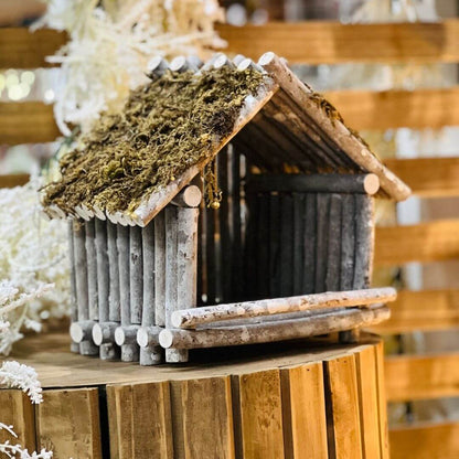 Casinha Decorativa em Madeira – 28cm