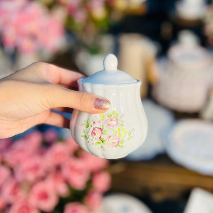 Açucareiro Relevado Vó Dulce Rosa - 11cm