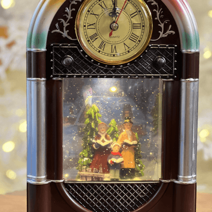 Rádio Retrô Natalino com Som – 30cm