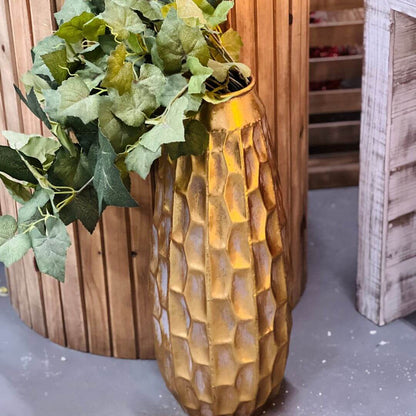 Vaso Dourado em Metal – 55,5cm