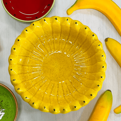Bowl Banana de Cerâmica G 10x23cm
