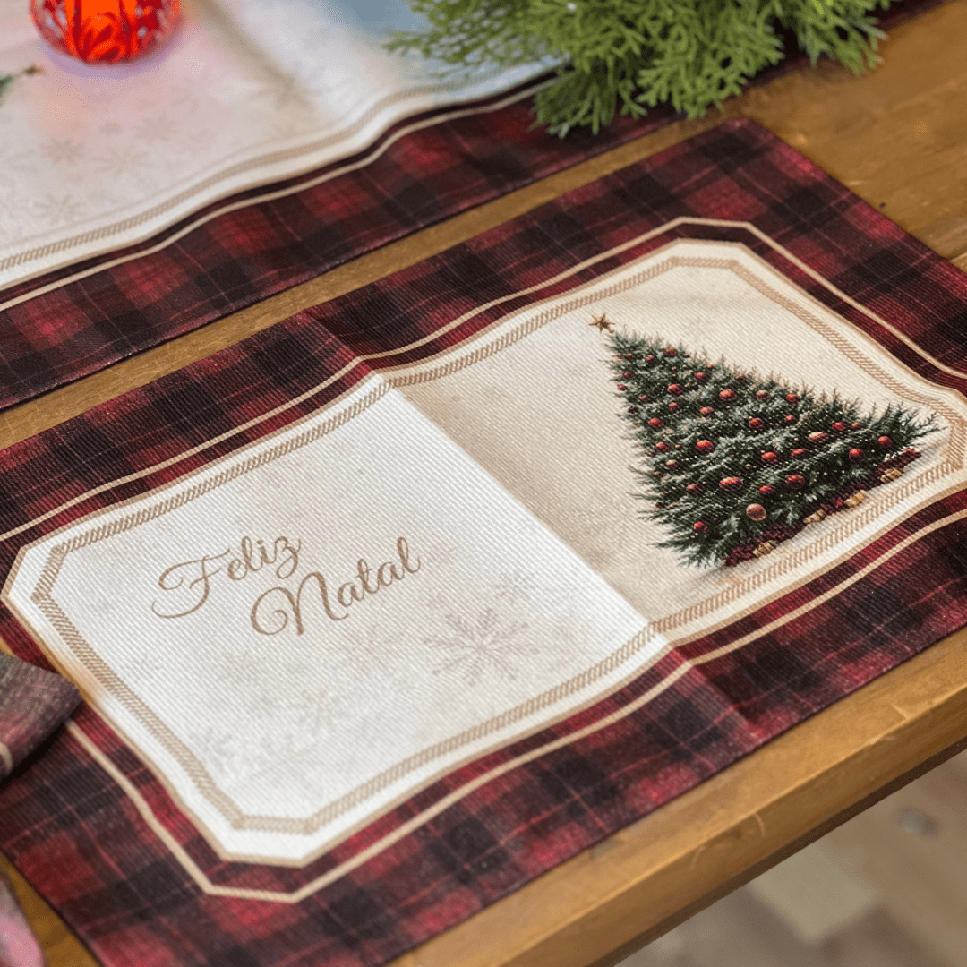 Jogo Americano Natalino Tradição Encantada 48x30,5cm 2un