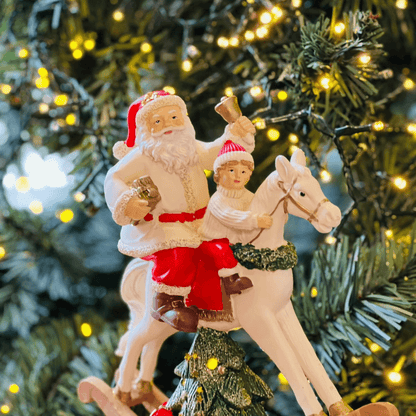Decoração Noel com Cavalo de Balanço e LED – 20 x 21cm
