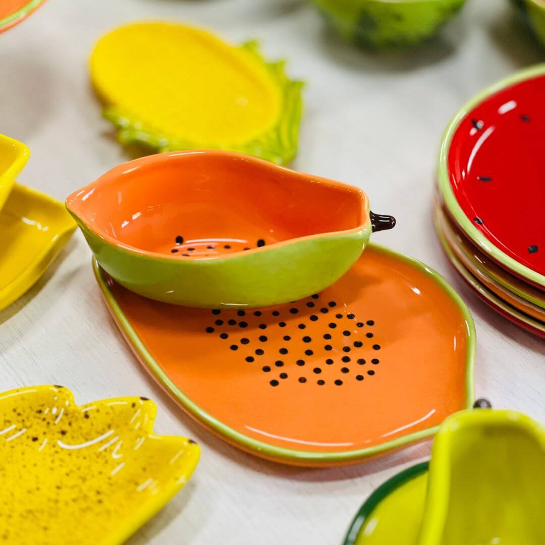 Bandeja Mamão Tutti-frutti - 1,5x24x18