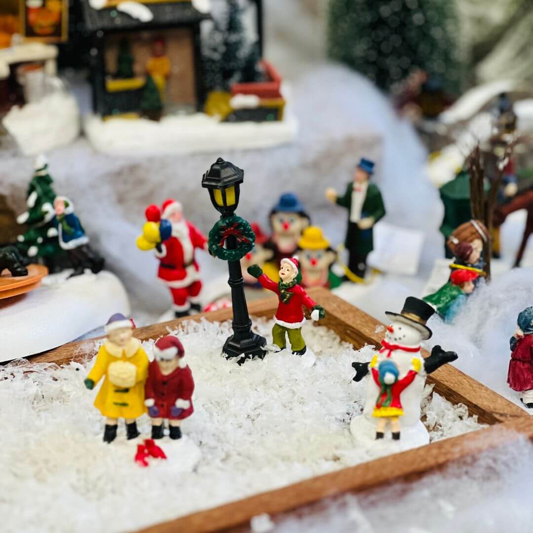 Figuras Natal Com Seis Peças - 9x3cm