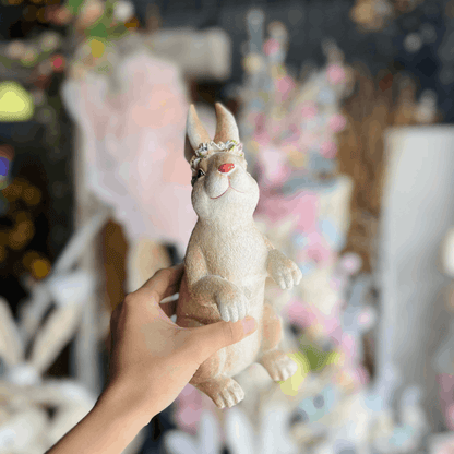 Coelho Decorativo La Belle de Resina 27cm