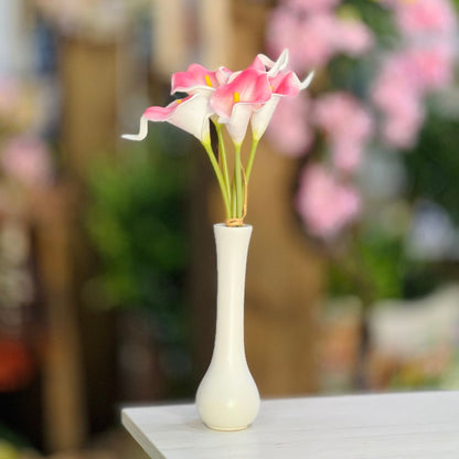 Copo de Leite Ramalhete Com Fita - 33cm