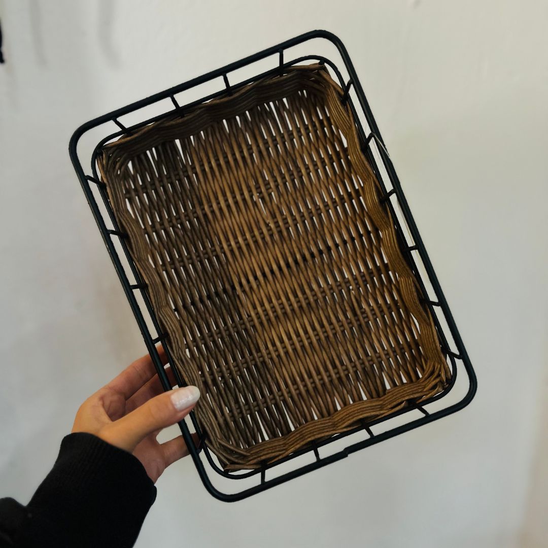 Cesta Retangular Alca Rattan